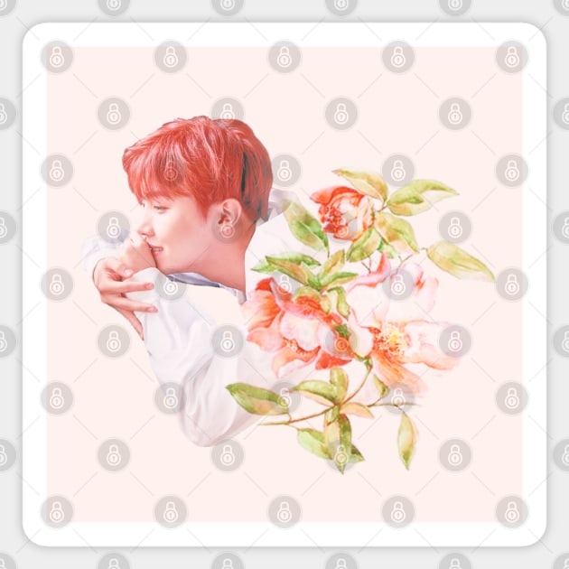 J Hope - L version Sticker by clairelions